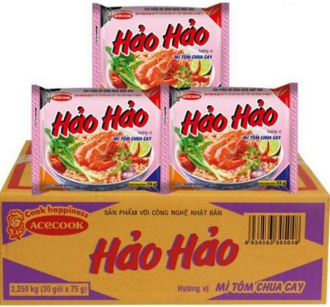 베트남라면 하오하오 MI HAO HAO CHUA CAY 75g x 30ea, 150개