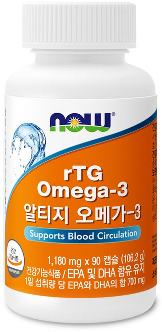나우푸드 알티지 오메가3 90캡슐 3개월분, 90정, 1개