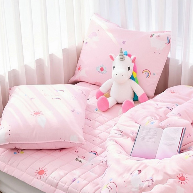 알러지케어 먼지없는 어린이 이불 세트 키즈 차렵 캐릭터 이불+패드+베개커버 침구 풀세트