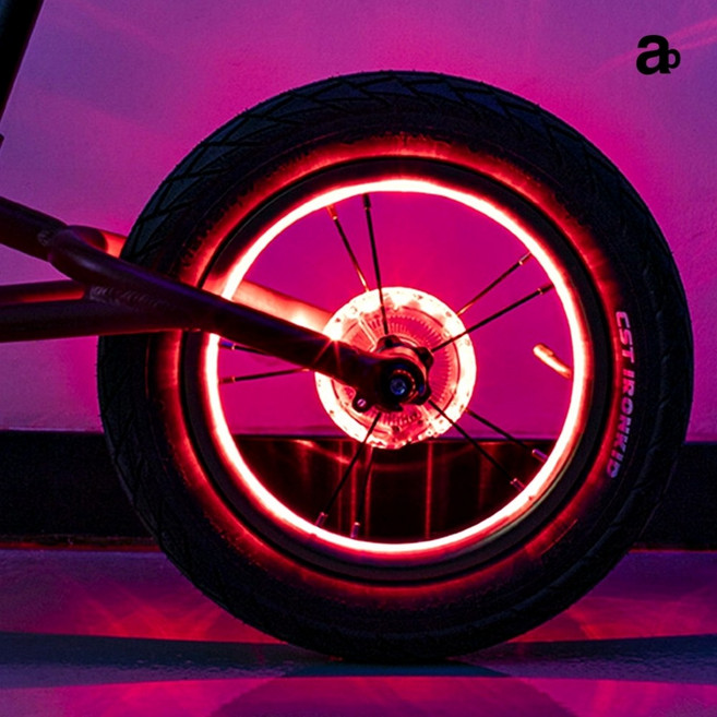 자전거 바퀴 불빛 등 led 조명 휠 라이트 어린이용 충전식
