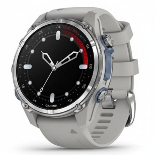 가민 디센트 Mk3 다이브 컴퓨터 스마트워치 43mm, 스테인리스 스틸, GPS