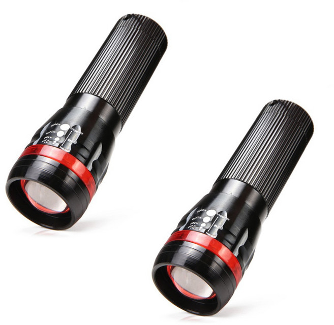 쿠몽 줌라이트 손전등 후레쉬 랜턴, 2개, 줌 라이트