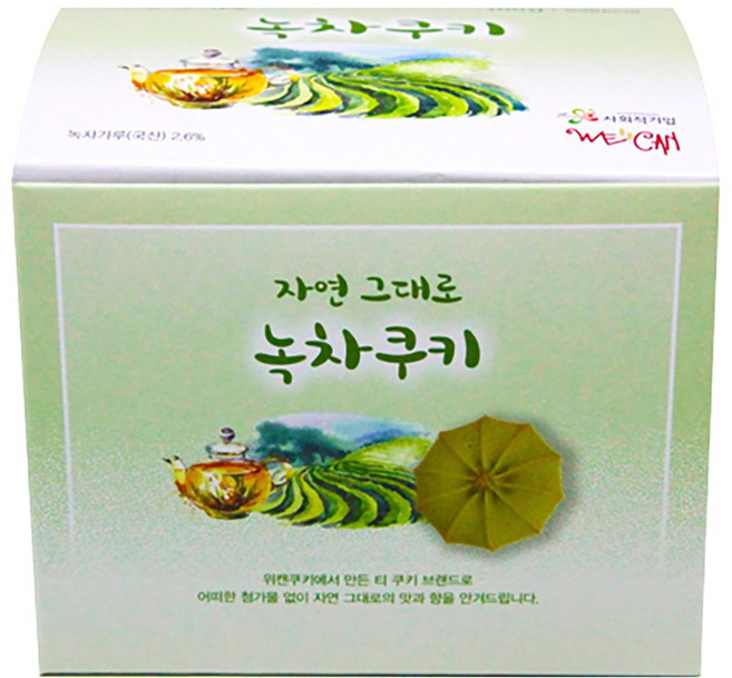 두레생협 수제 저당 녹차 말차 쿠키 100g, 1개