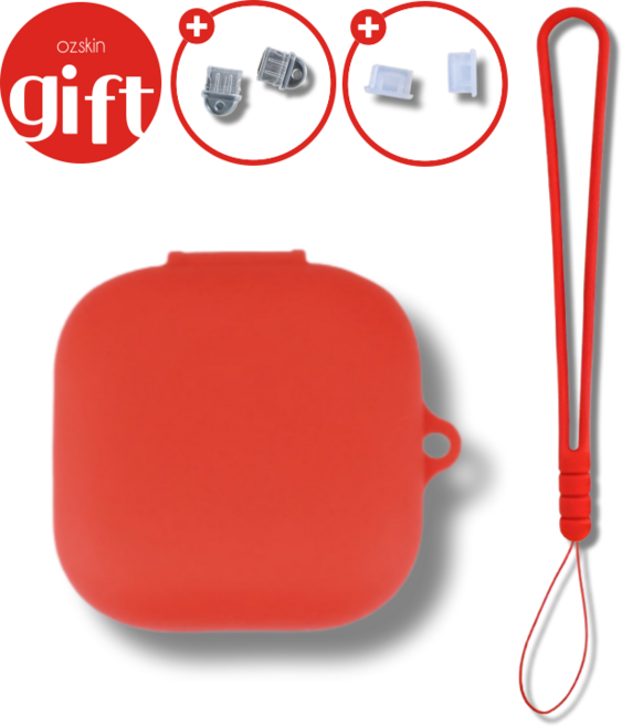 ozskin 샥즈 오픈핏 2 실리콘 케이스 T920, 레드, 1개