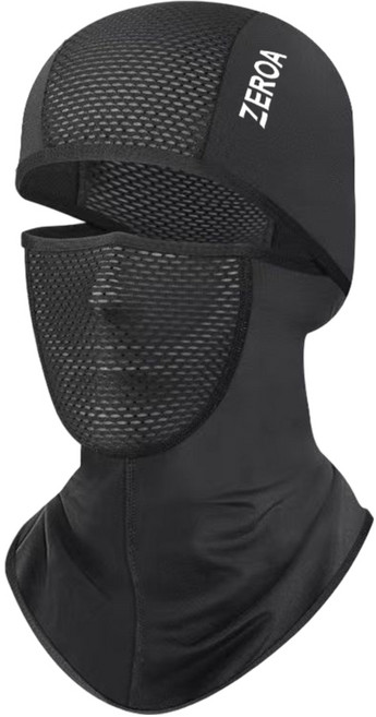제로아 자외선차단 쿨 메쉬 바라클라바, 블랙, 5개
