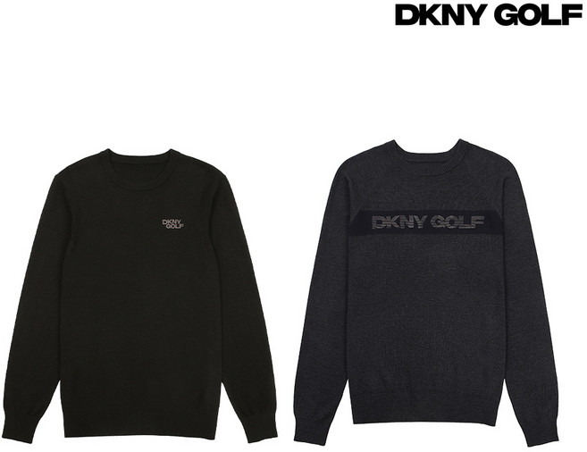 [초특가] (최초가 92000원) DKNY 골프 남성 로고 니트 2종 세트