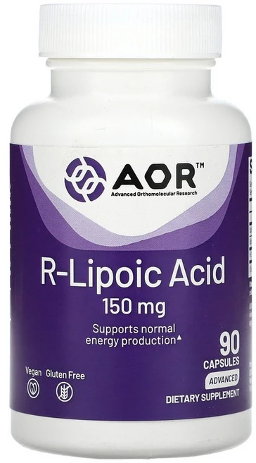 Advanced Orthomolecular Research AOR R-Lipoic Acid 150 mg 90 Capsules, 1개 - 쿠팡