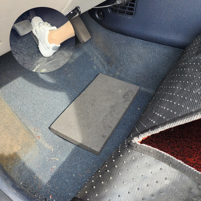 리치 패드 페달 높이 조절 운전용 발 받침대 자동차 페달받침, 리치 패드 3cm