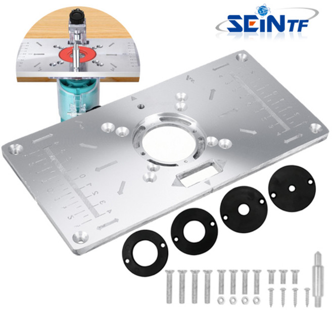 세인티에프 테이블 플레이트 루터 트리머 지그 라우터 목공 가이드, -, 1개