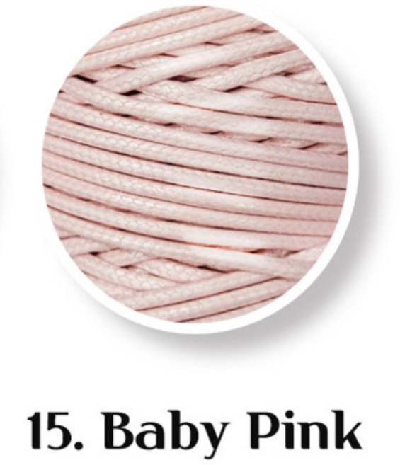 2.0mm 100yard 아티피셜 레더실 인조 가죽실 라탄공예 라탄실 뜨개실 코팅실, 15. Baby Pink, 1개