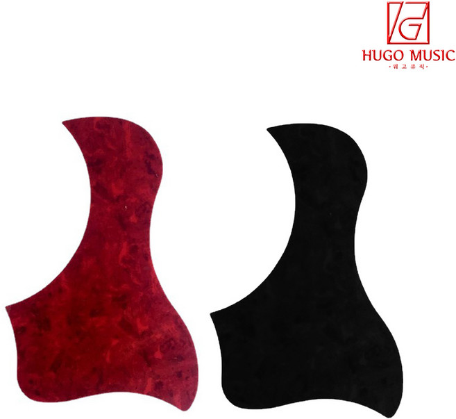 위고뮤직 통기타 픽가드 피크가드 리프버드 41-42인치용, 블랙, 1개