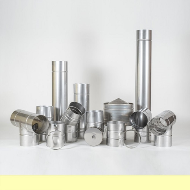 150mm 스텐연통 화목난로연통 펠렛난로 보일러 굴뚝, 역풍방지관(고급형)