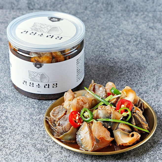 백년본가 간편 순살 깐 수제 비법 간장 소라장, 1개, 500g