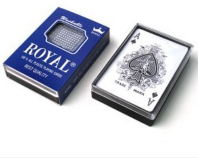 국산 플라스틱 제조 고급로얄카드 포카 놀이 플레잉 포커 보드 홀덤 마술, 1개, 상세페이지 참조