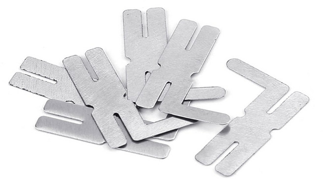 100 pcs 니켈 도금 강철 스트립 테이프 시트 플레이트 배터리 용접 기계 스폿 용접기 리튬 18650, 100개