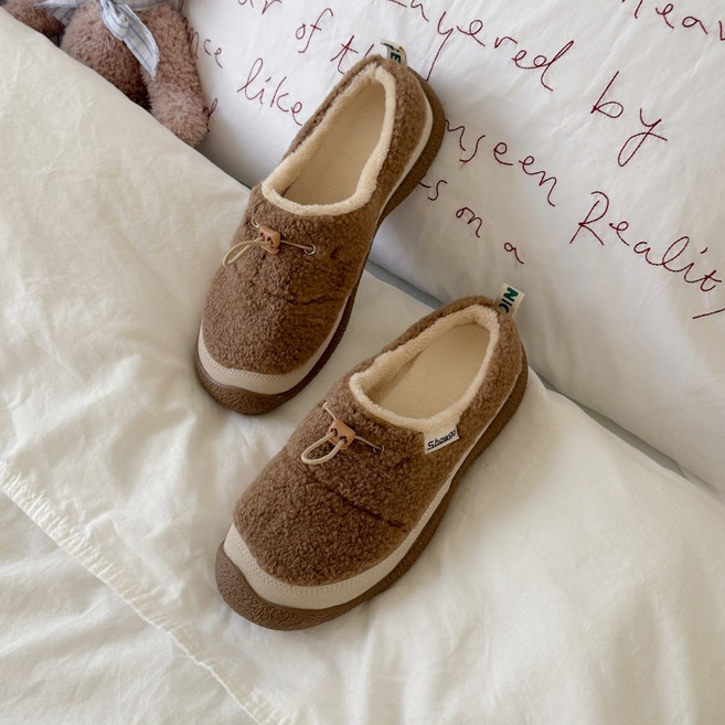 슈뿐 따뜻한 기모 안감 뽀글이 퍼 블로퍼 겨울 털슬리퍼