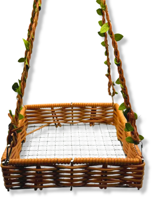 LETOJ 내추럴 해먹 그네, 1개, 내추럴 스퀘어