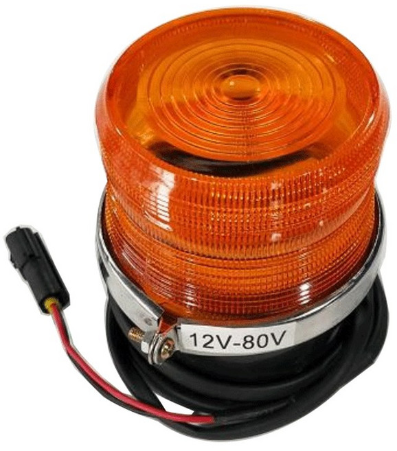 지게차 경광등 부저 12v 72v 무음 사인보드 플래시형 고소 공사장 주파수 점멸등, 2 플래시 LED 사이렌 오렌지 12 80V 무음, 1개