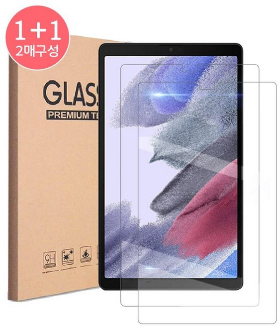 1+1 갤럭시탭A7라이트 8.7 강화유리 액정 보호필름2장 SM-T220 T220N T225 T225N 2021 Lite 삼성, 강화유리 액정 필름2매, 2개