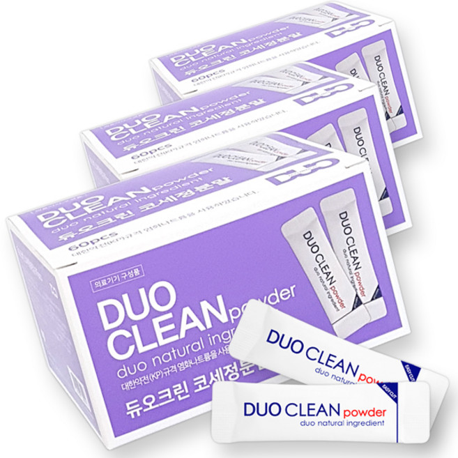 듀오크린 코세정 분말 60포 3개