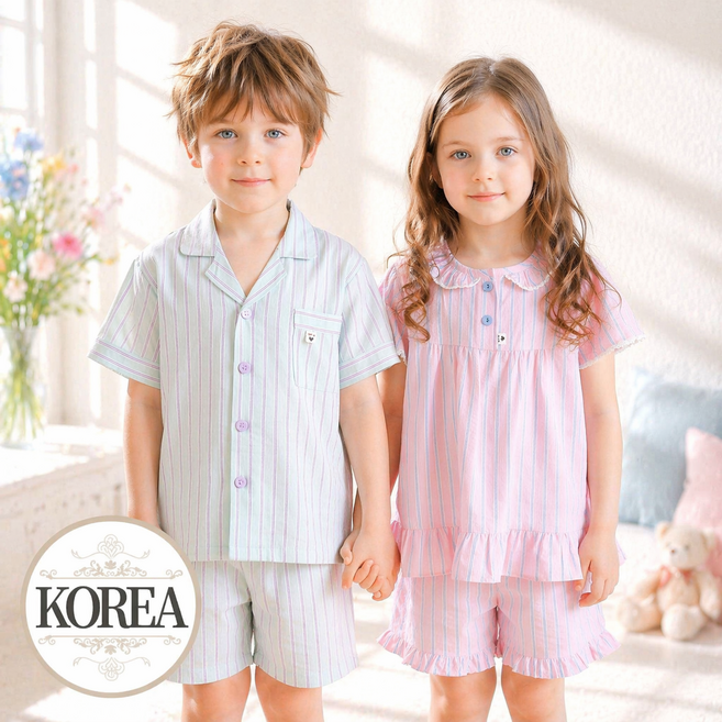 유아 잠옷 스트라이프 파자마 심포니