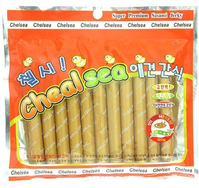 도기프랜드 첼시 치킨 소세지 11p/애견간식, 11개, 15g