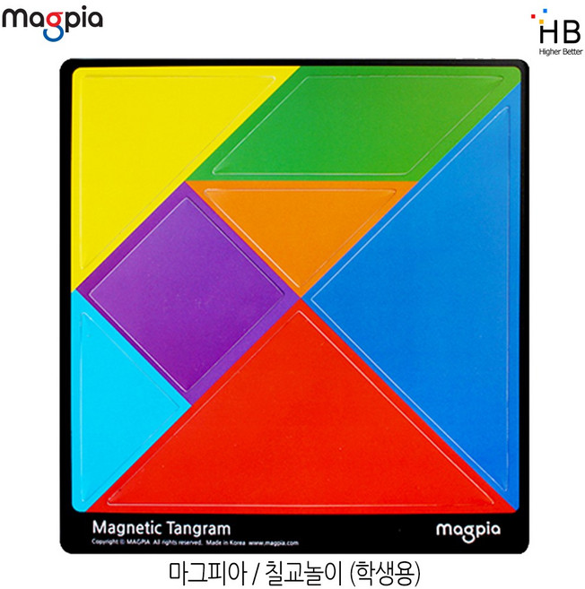 마그피아 자석 칠교놀이 (학생용) MTGM-07-01, 학생용, 1개, 1개