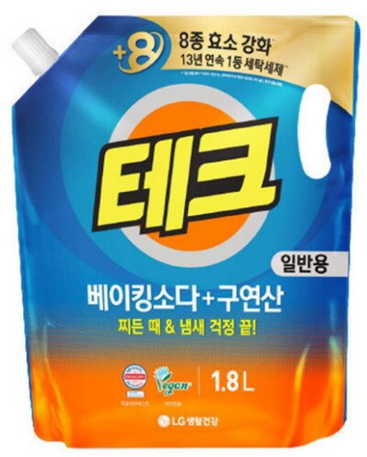 테크 베이킹소다+구연산 일반용, 5개, 1.8L