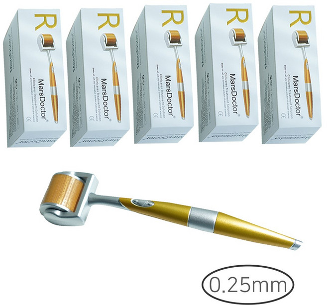 티타늄 mts 더마 롤러 홈케어 프리미엄 5개, 0.25mm, 5박스