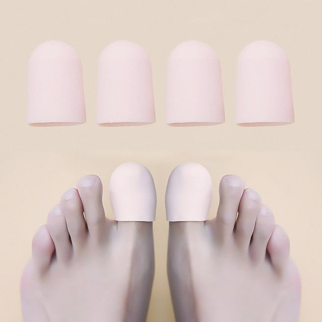 엄지발가락 실리콘 골무 베이지 C타입 4ea 세트 발가락보호 발보호대, 1개