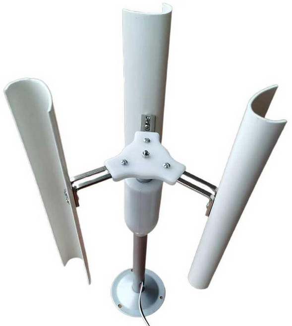 소형 풍력 발전기 농원 나선형 시동 옥상 기둥 수직 3날수직풍력터빈, 1. 3날 수직 풍력 터빈, 1개