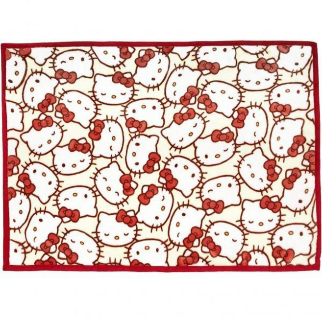 마루신 산리오 헬로키티 페이스 하프 블랭킷 담요 140x100