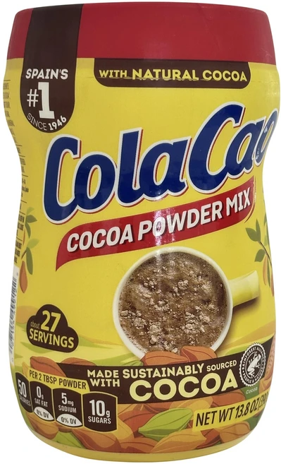 Cola Cao Cocoa Powder Mix 13.8 oz (390 g) per unit 1 PACK. Colacao chocolate drink mix. Colacao orig, 1, 390g - 쿠팡