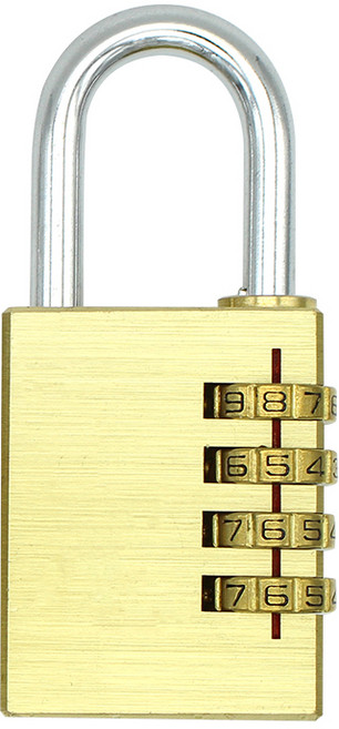 녹슬지않는 대형 황동자물쇠 버튼락, 1개