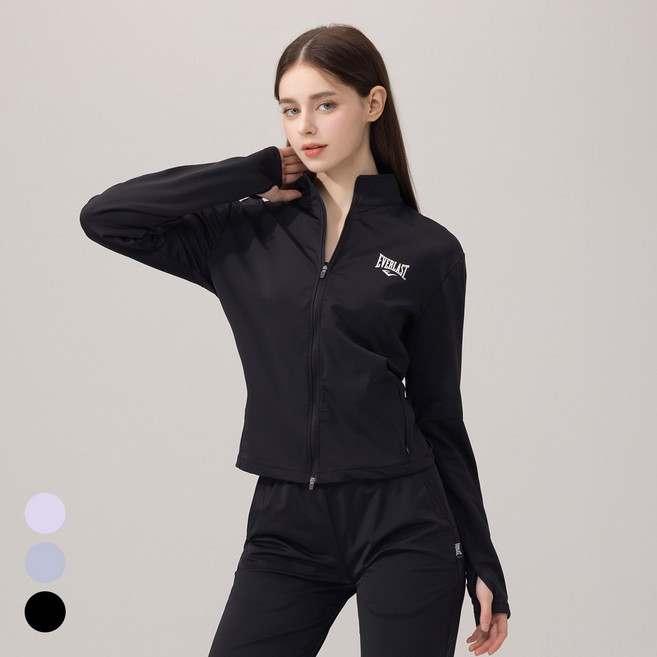 에버라스트 1+1 여성 러닝 자켓 스판 집업 트레이닝