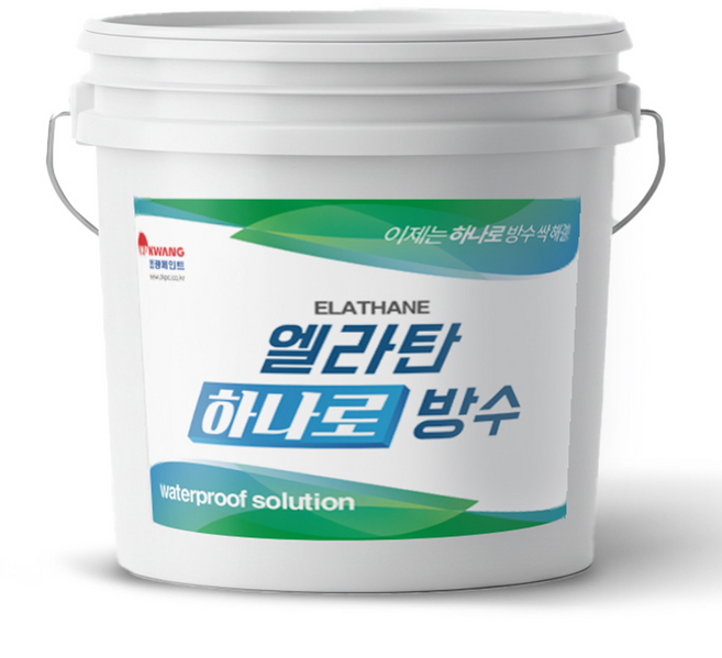 조광페인트 엘라탄 하나로 방수 올인원 바닥방수 수용성 간편시공, 녹색, 3.5L, 1개