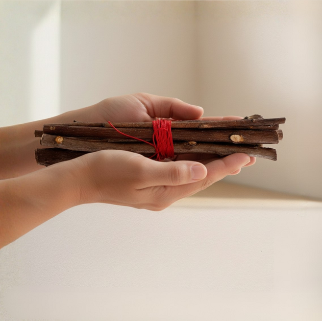 복숭아나무가지 액막이 비방용, 1세트, 우드