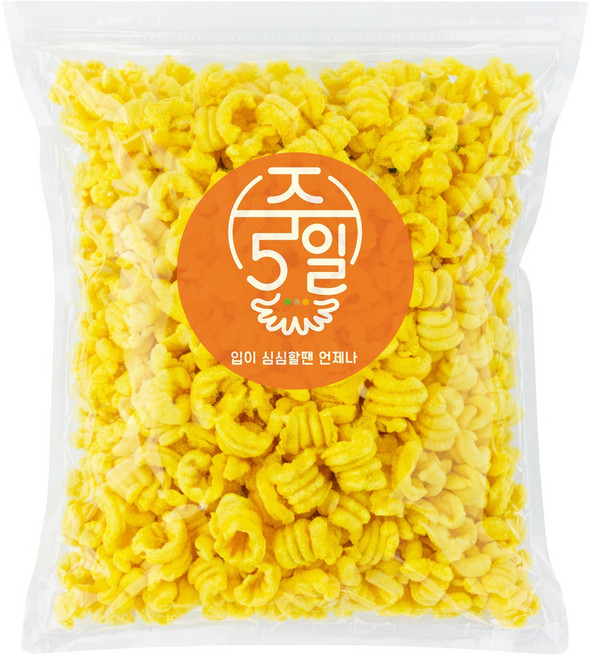 [주5일] 추억의 노랑과자 개나리콘 지퍼백포장 옥수수콘, 1개, 150g