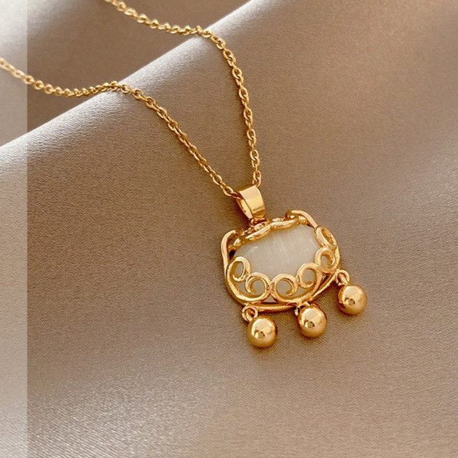 구름 펜던트 행운 옥 목걸이