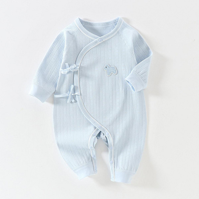 신생아 순면 바디수트 봄가을 겨울 사계절 올인원, 순면 미키 순면 단품 B