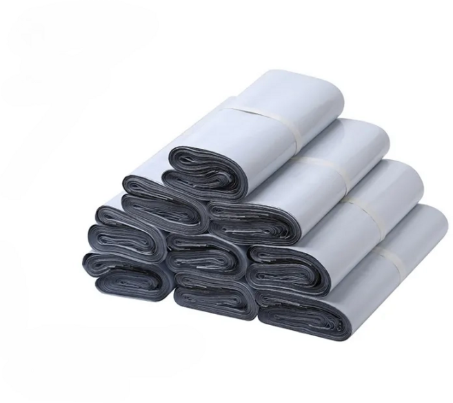 디한스 접착식 의류 쇼핑몰 PE 택배봉투 포장봉투 은백색, 100개