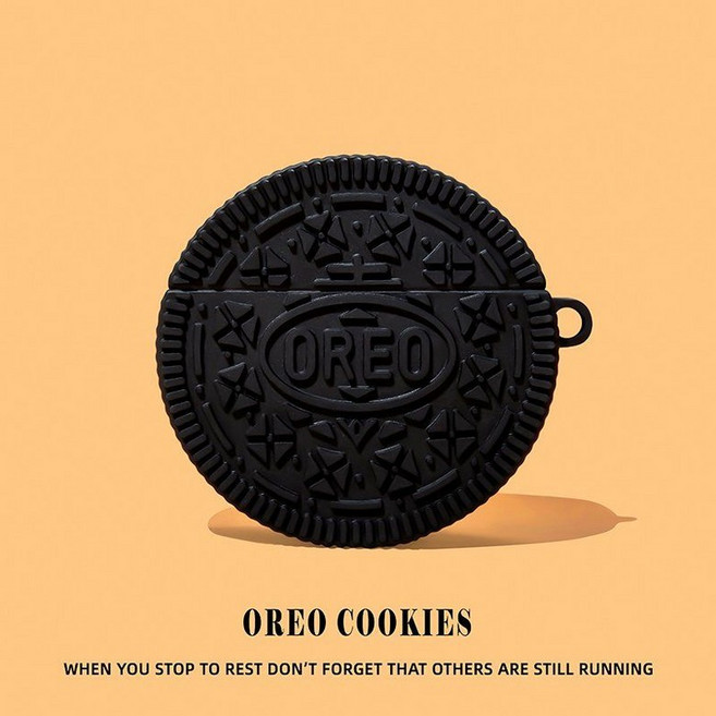 레드미 버즈6 프로 케이스 키위 키링 실리콘 커버, Xiaomi Buds4 Pro, 25 오레오+검은링 실리콘 후크