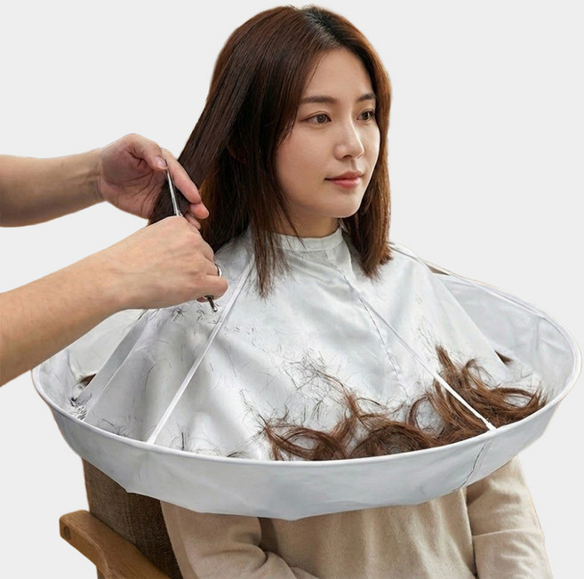 다이떼 헤어 염색 커트보 드라이보 미용실가운, 1개, 실버