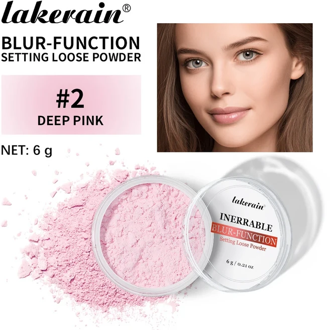 블러 기능 세팅 파우더 오래 지속되는 브라이트닝 컨트롤 소프트 포커스 매트 효과 균일한 피부톤