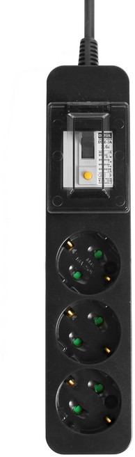 대성 고용량 국산멀티탭 4000W 누전차단 3구 난연소재 안전접지 에어컨 냉장고 세탁기, 1개, 블랙, 4.5m