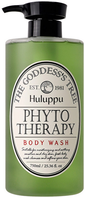 훌루푸 피토테라피 바디워시 퍼퓹 보습샤워 우디향, 750ml, 2개