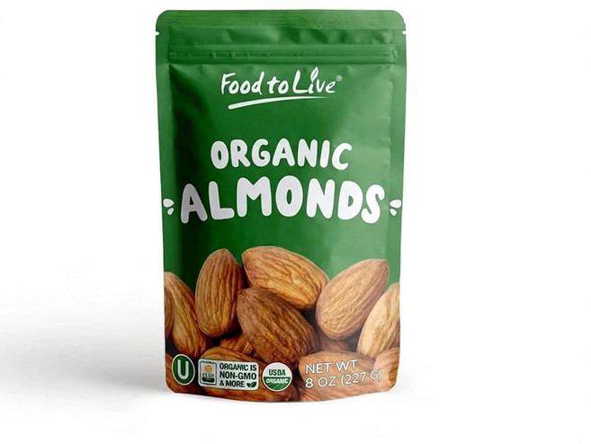 캘리 아 아몬드 8 u2013 논 O 통 무염 로스팅되지 않은 케토 견과류 대량 섭취 E 스낵이 풍부 우유와 버터 디저트 및 트레일 믹스에, Unsalted, 1 Pound, 227g