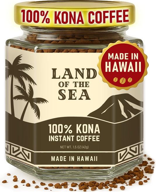 PREMIUM KONA COFFEE 100% - Hawaii PREMIUM KONA COFFEE 100% - Hawaiian Instant Coffee (1 Pack | 22 Se, 1.5 Ounce (Pack of 1)