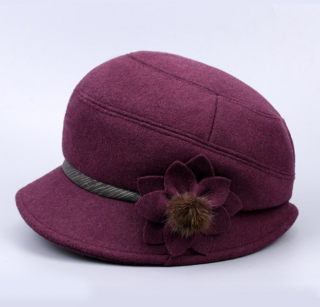 중년 노인 부모님 효도 선물 모직 면화 할머니 모자