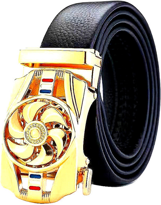 男士皮帶 旋轉扣頭 皮革腰帶